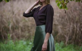 satin skirt