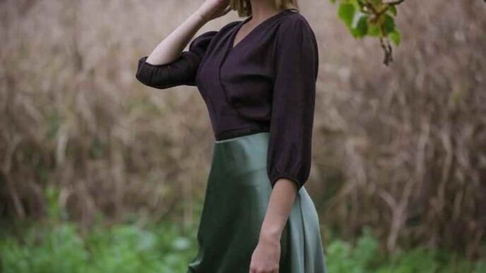 satin skirt