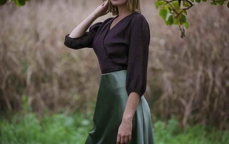 satin skirt