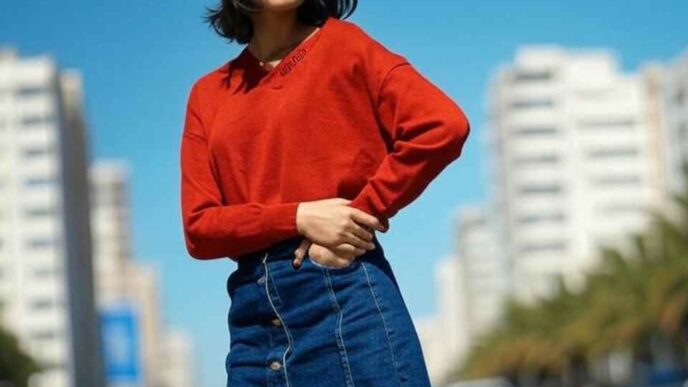 denim skirt