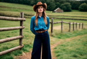 Dark Wash Flare Jeans: