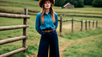 Dark Wash Flare Jeans: