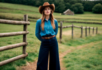 Dark Wash Flare Jeans: