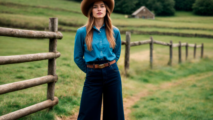 Dark Wash Flare Jeans: