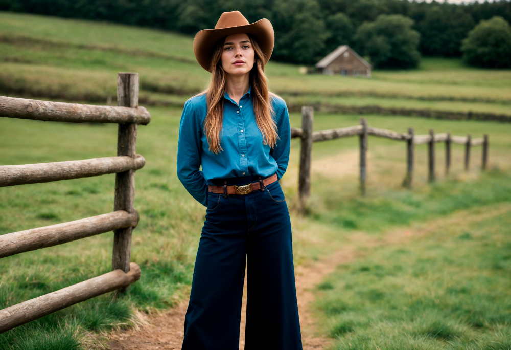 Dark Wash Flare Jeans: